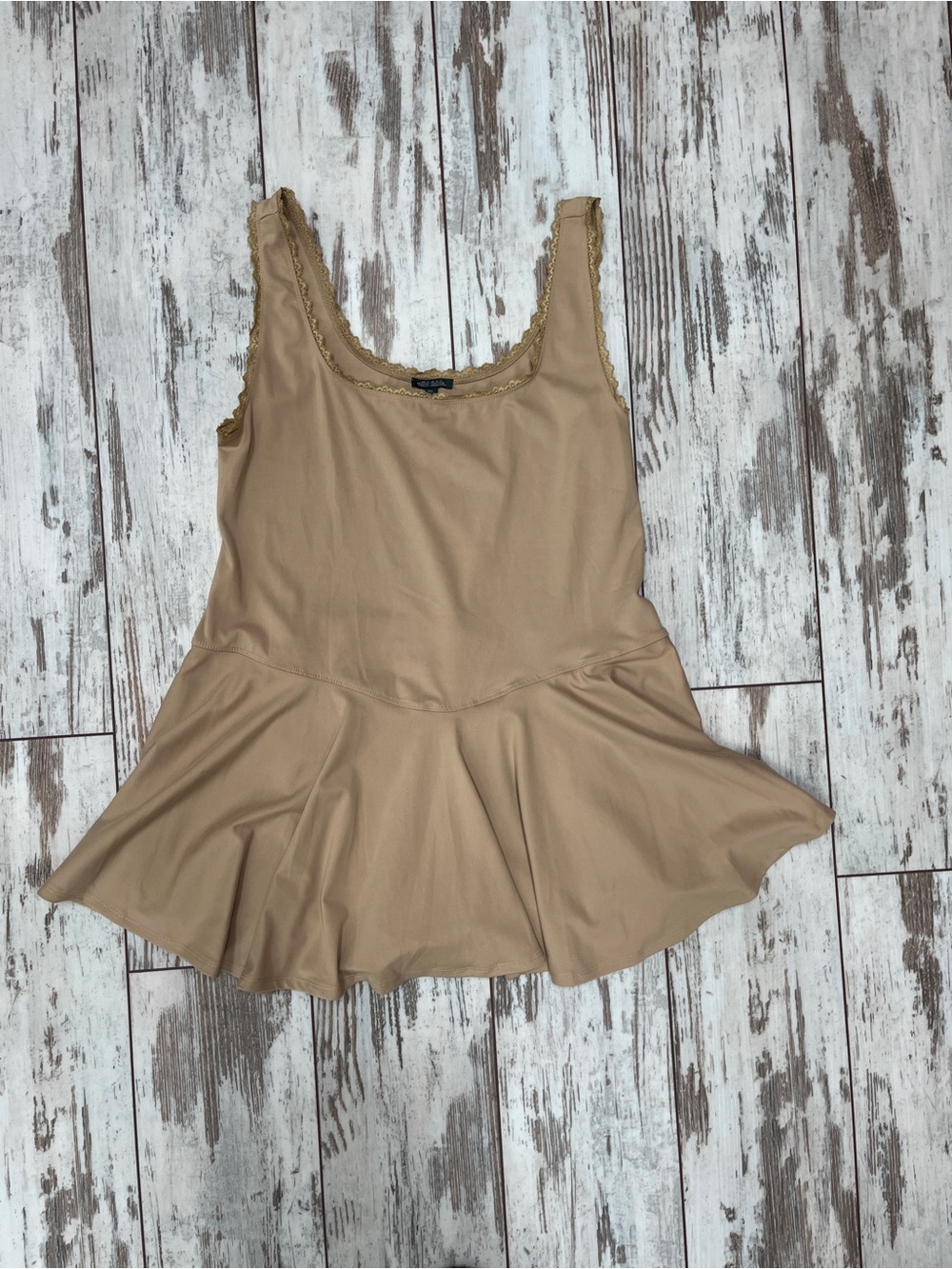 NWT Wild Fable Game Day Lace Drop Waist Skort Dress - XXL Tan - Picture 11 of 14